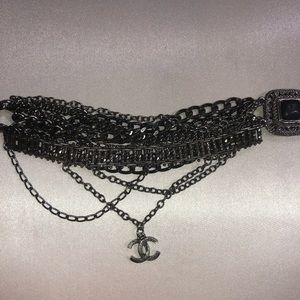 CHANEL Jewelry - Chanel gun metal bracelet CHANEL Jewelry - Chanel gun metal bracelet